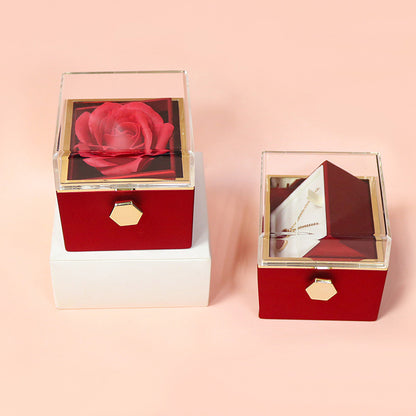 Rotating Rose Box w/ Necklace - Heartsy™