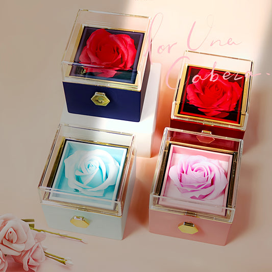 Rotating Rose Box w/ Necklace - Heartsy™