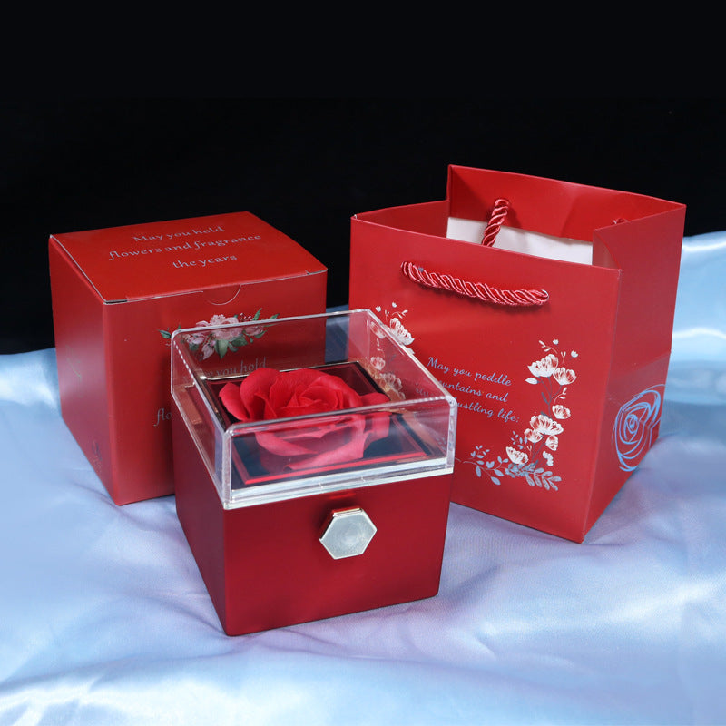 Rotating Rose Box w/ Necklace - Heartsy™