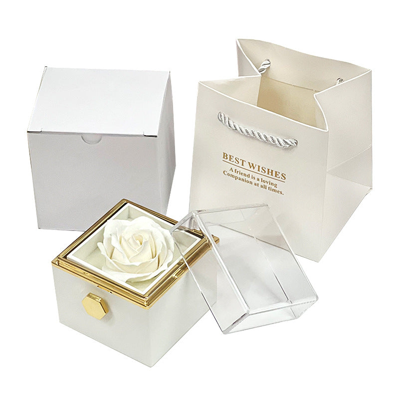 Rotating Rose Box w/ Necklace - Heartsy™