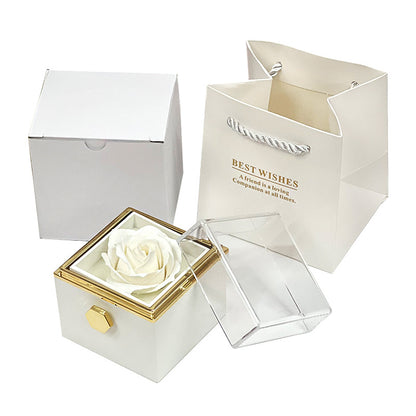 Rotating Rose Box w/ Necklace - Heartsy™